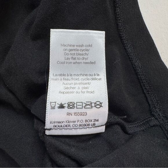 Krimsom Klover Nina Tank Solid Black Size X-Small NWT - Picture 9 of 9